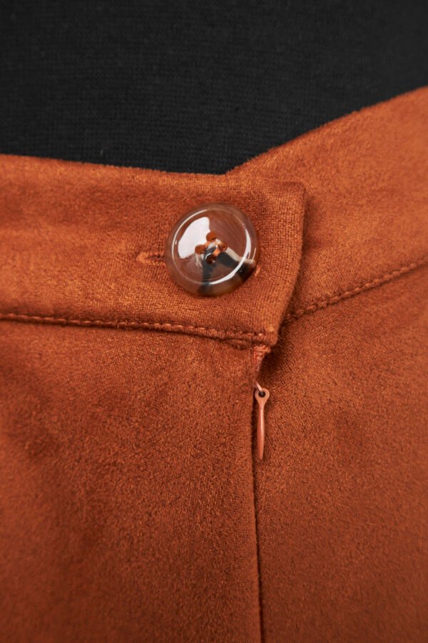 A-Line Suede Skirt