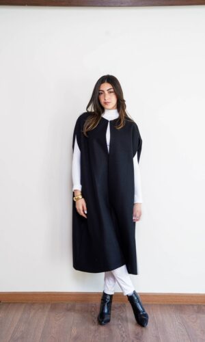 Long Cut-Sleeve Coat