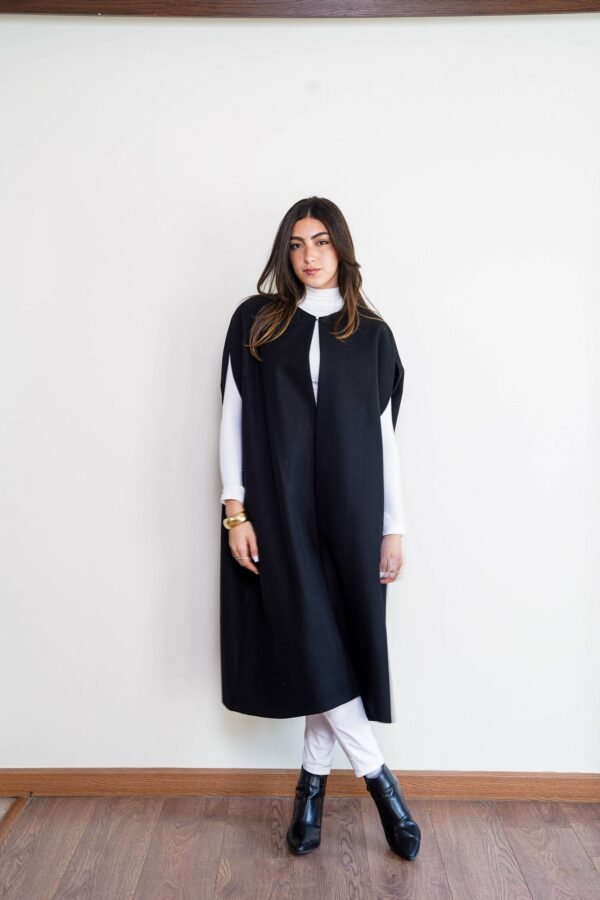 Long Cut-Sleeve Coat