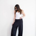 Black everyday pants front