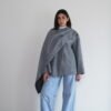 Wool scarf cape