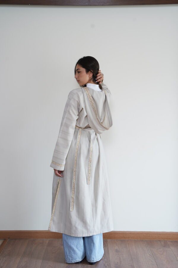 Hooded Linen Kaftan