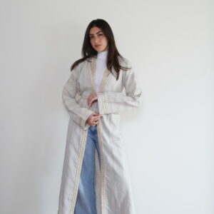 Hooded Linen Kaftan