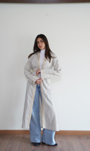 Hooded Linen Kaftan
