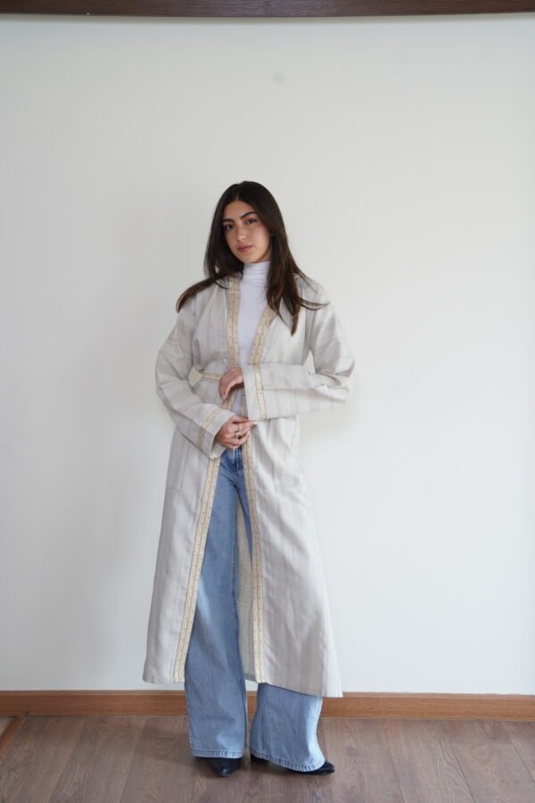 Hooded Linen Kaftan