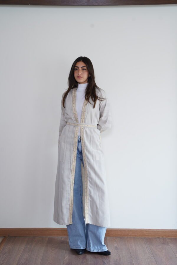Hooded Linen Kaftan