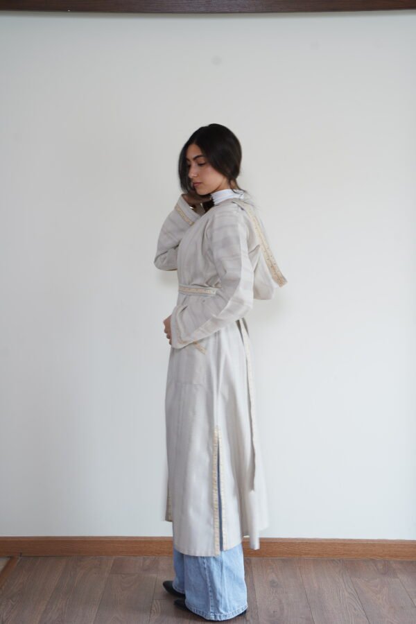 Hooded Linen Kaftan
