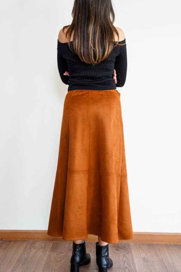 A-Line Suede Skirt