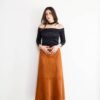 A-Line Suede Skirt