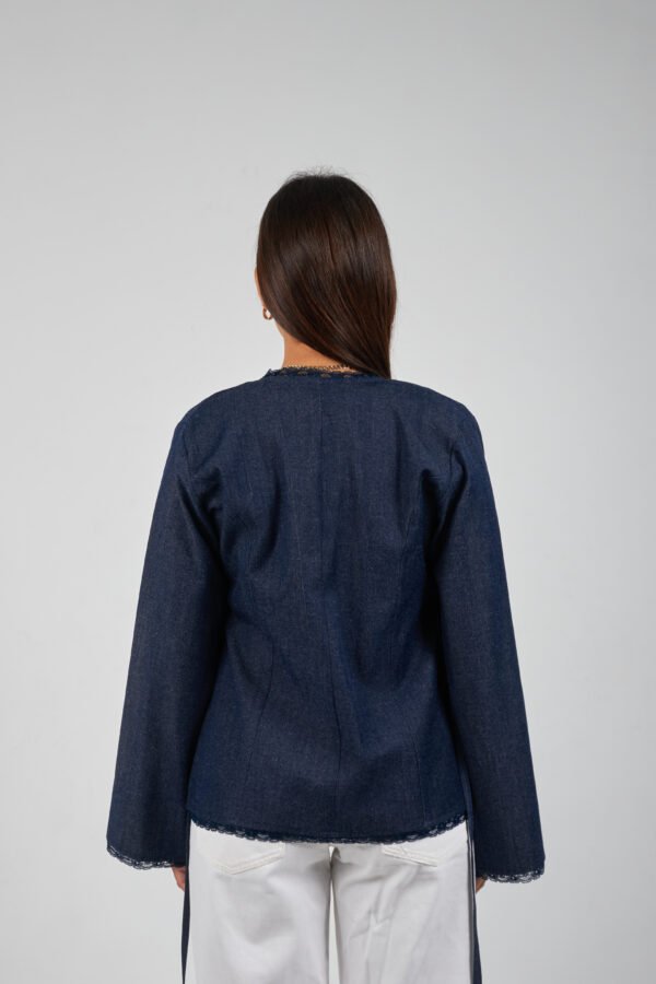 Denim Lace Blouse