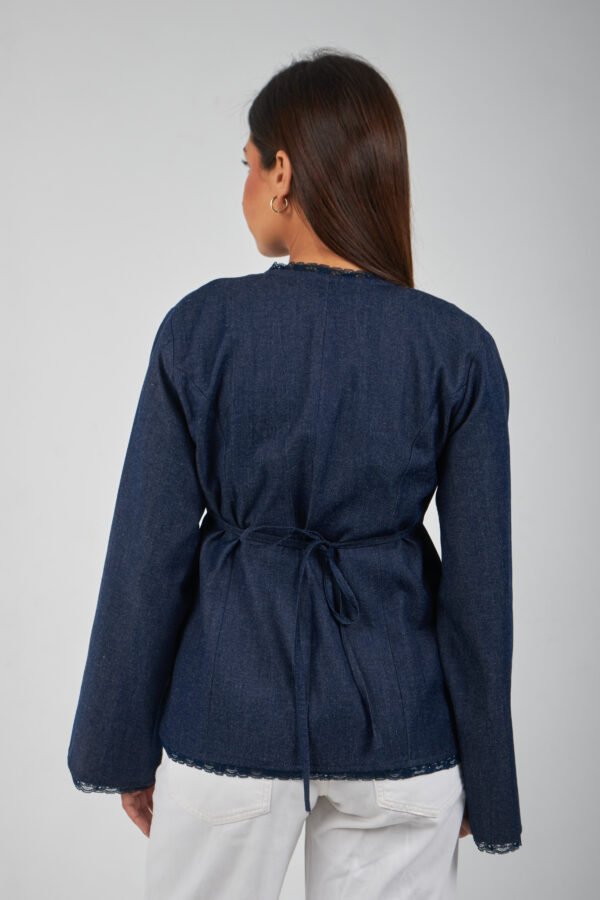 Denim Lace Blouse