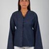 Denim Lace Blouse
