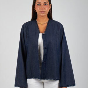 Denim Lace Blouse